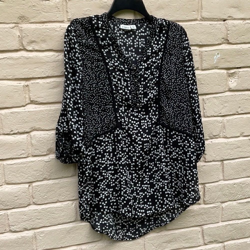 Take 50% OFF- Cato Women’s Top Black&White, Size-M
